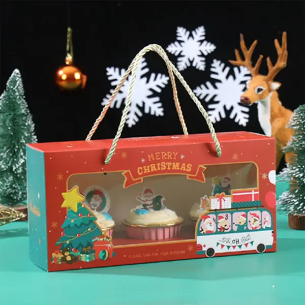 Christmas Cupcake Boxes